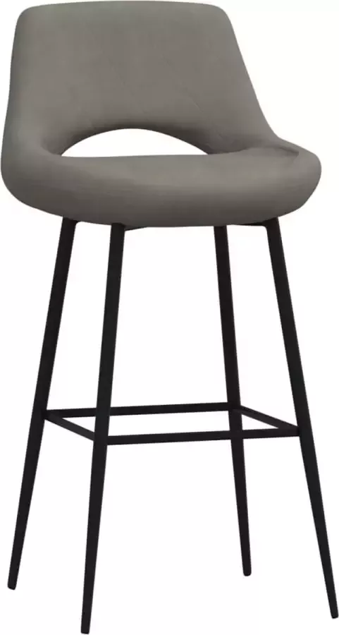 Dolce Vita La Barkruk fluweel donkergrijs - Foto 2