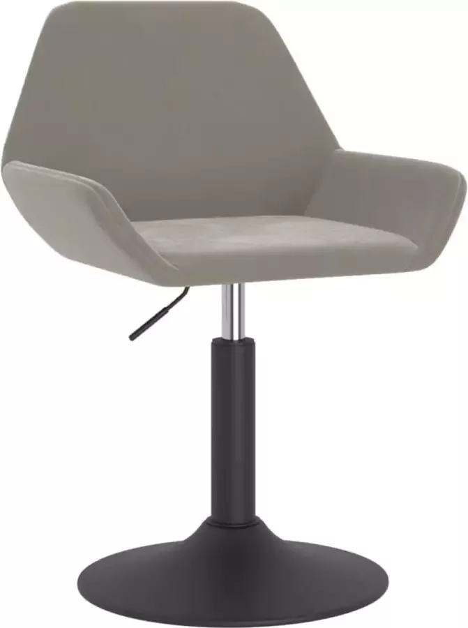 Dolce Vita La Barkruk fluweel lichtgrijs