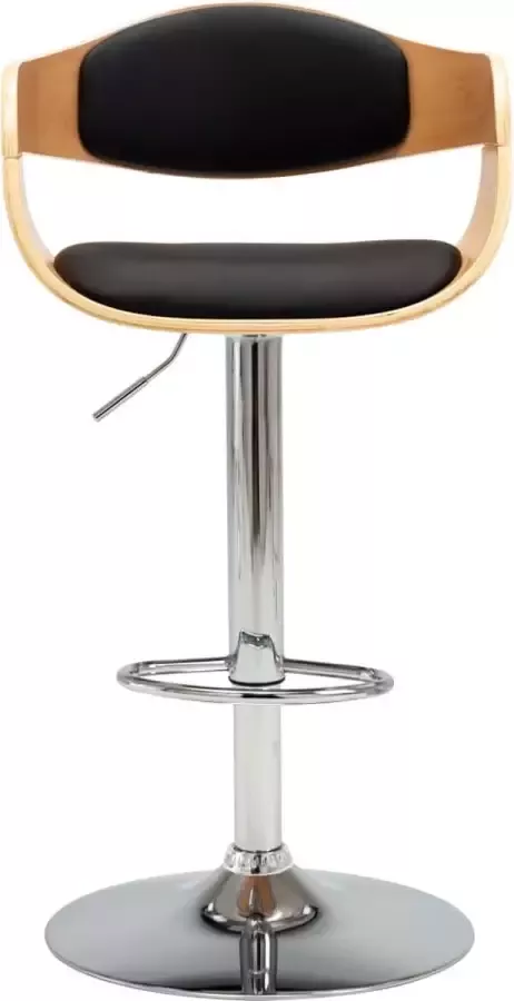 Dolce Vita La Barkruk gebogen hout en kunstleer zwart