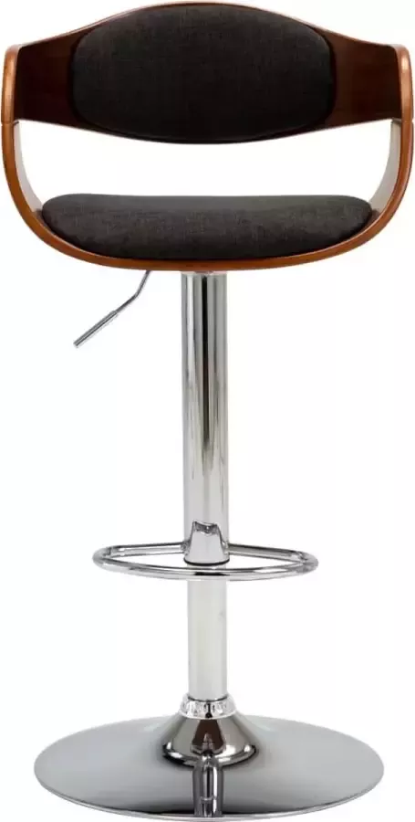 Dolce Vita La Barkruk gebogen hout en stof grijs