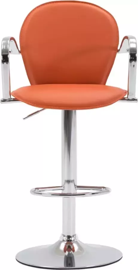 Dolce Vita La Barkruk met armleuning kunstleer oranje