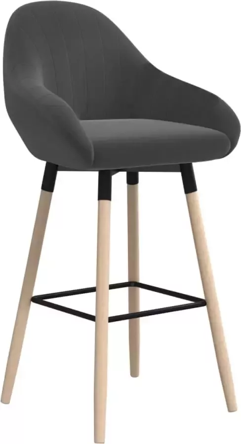 Dolce Vita La Barkruk stof donkergrijs - Foto 5