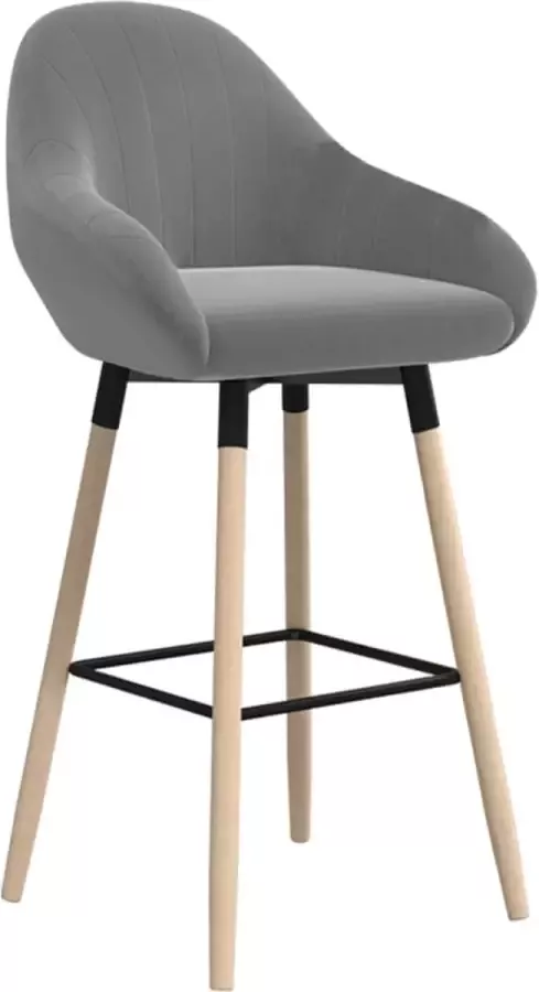 Dolce Vita La Barkruk stof lichtgrijs - Foto 3