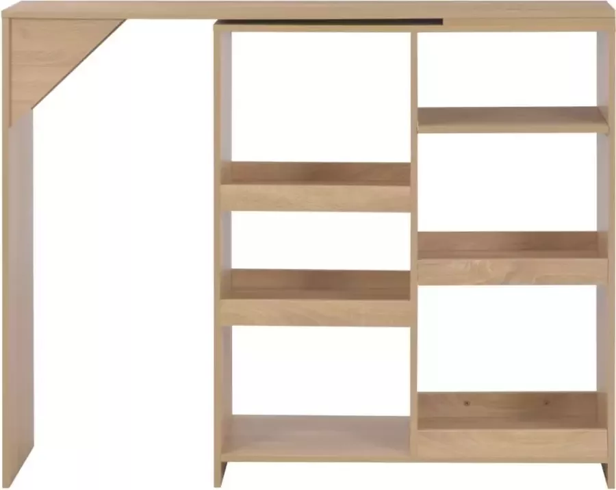 Dolce Vita La Bartafel met verplaatsbaar schap 138x39x110 cm eikenkleurig
