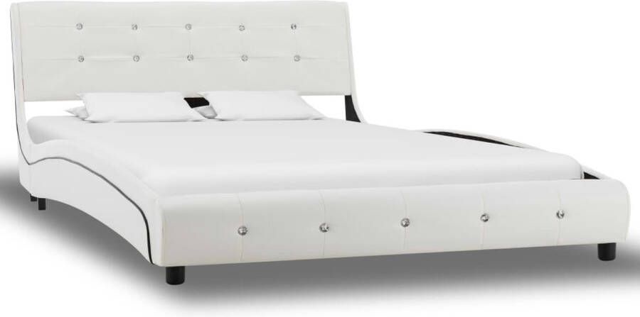 Dolce Vita La Bed met matras kunstleer wit 120x200 cm