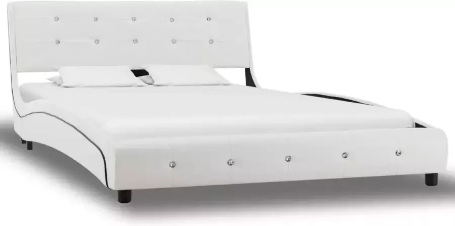 Dolce Vita La Bed met matras kunstleer wit 120x200 cm