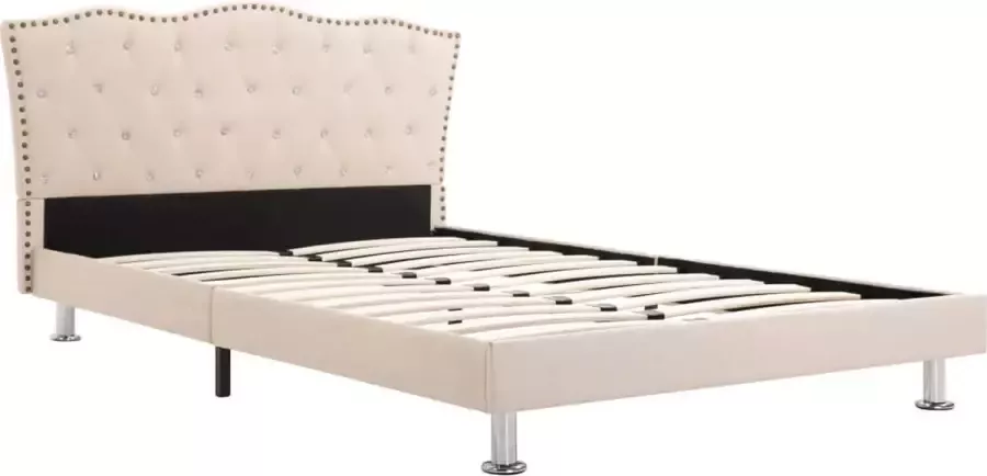 Dolce Vita La Bed met matras stof beige 120x200 cm