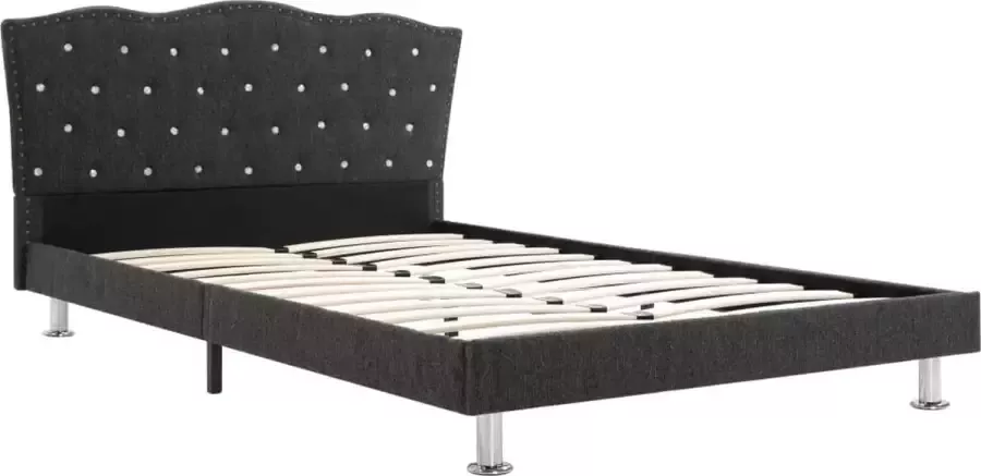 Dolce Vita La Bed met matras stof donkergrijs 120x200 cm