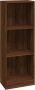 Dolce Vita La Boekenopberger Boekencollectie Boekenorganizer Boekenmuur Boekenkast 40x24x109 cm bewerkt hout bruineikenkleurig - Thumbnail 2