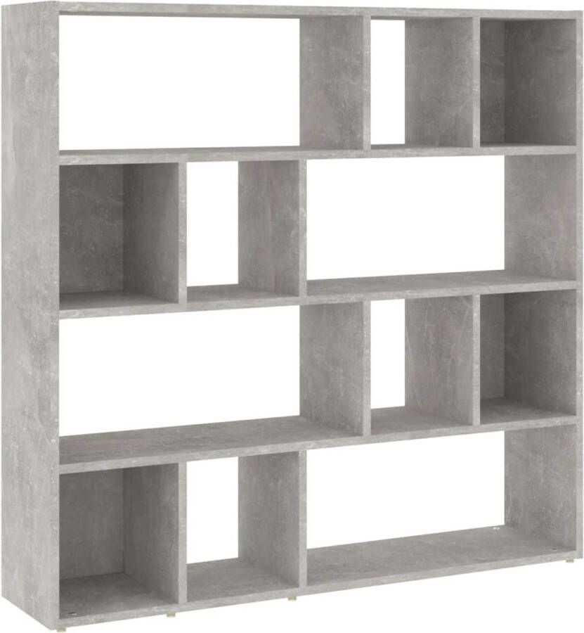 Dolce Vita La Boekenopberger Boekencollectie Boekenorganizer Boekenmuur Boekenkast kamerscherm 105x24x102 cm betongrijs