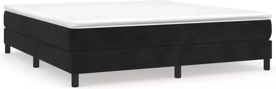 Dolce Vita La Boxspring met matras fluweel zwart 160x200 cm