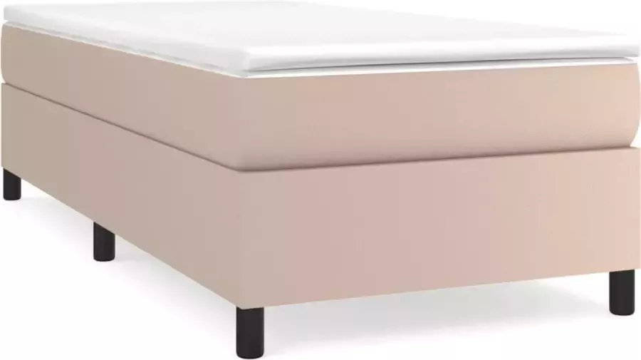 Dolce Vita La Boxspring met matras kunstleer cappuccinokleurig 90x200 cm - Foto 3