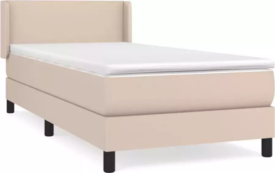 Dolce Vita La Boxspring met matras kunstleer cappuccinokleurig 90x200 cm - Foto 2