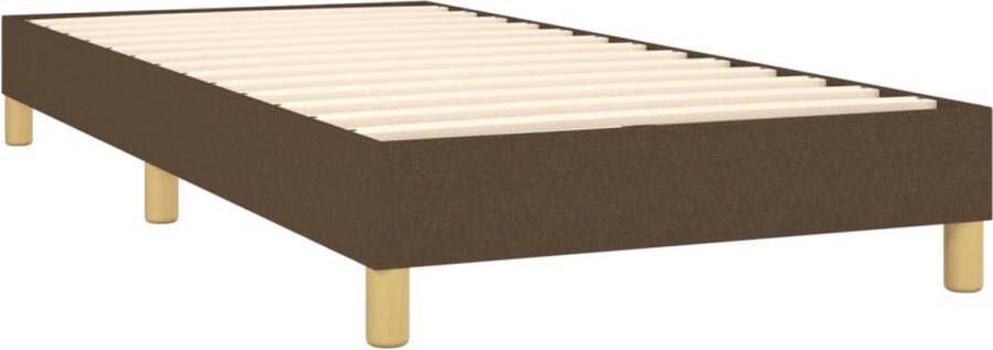 Dolce Vita La Boxspring met matras stof donkerbruin 90x200 cm - Foto 3
