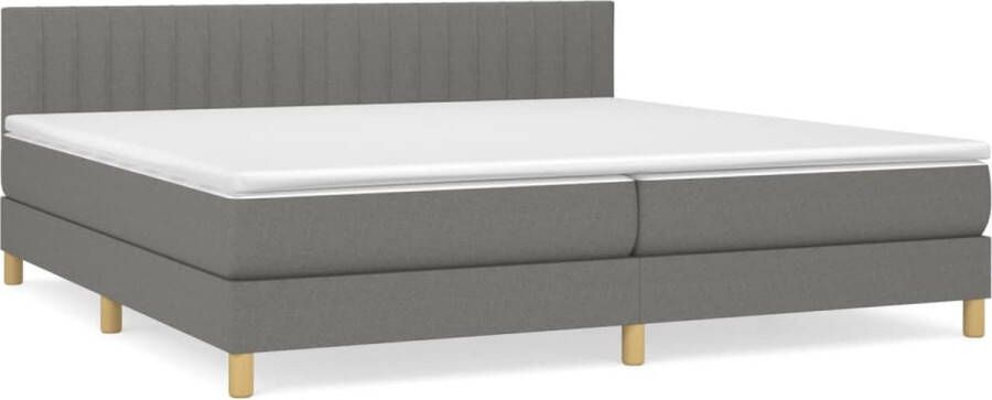 Dolce Vita La Boxspring met matras stof donkergrijs 200x200 cm - Foto 3