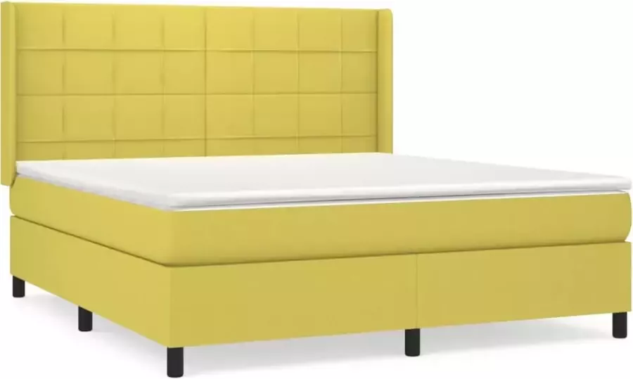 Dolce Vita La Boxspring met matras stof groen 160x200 cm