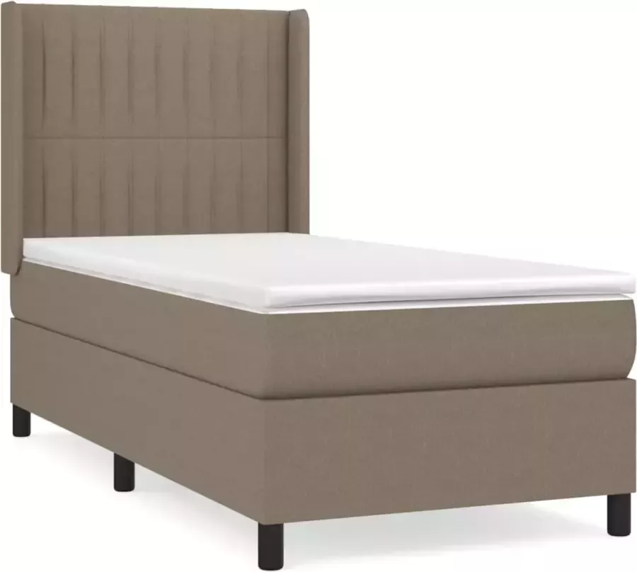 Dolce Vita La Boxspring met matras stof taupe 80x200 cm