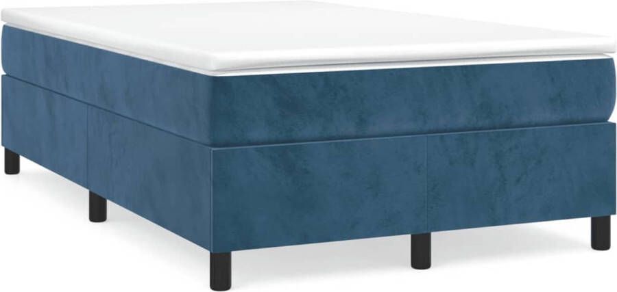 Dolce Vita La Boxspringframe fluweel donkerblauw 120x200 cm