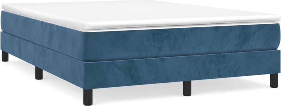 Dolce Vita La Boxspringframe fluweel donkerblauw 140x190 cm