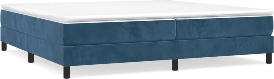 Dolce Vita La Boxspringframe fluweel donkerblauw 200x200 cm