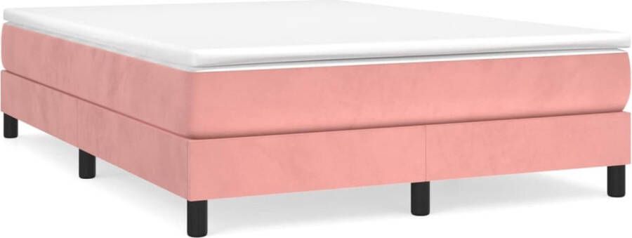 Dolce Vita La Boxspringframe fluweel roze 140x200 cm