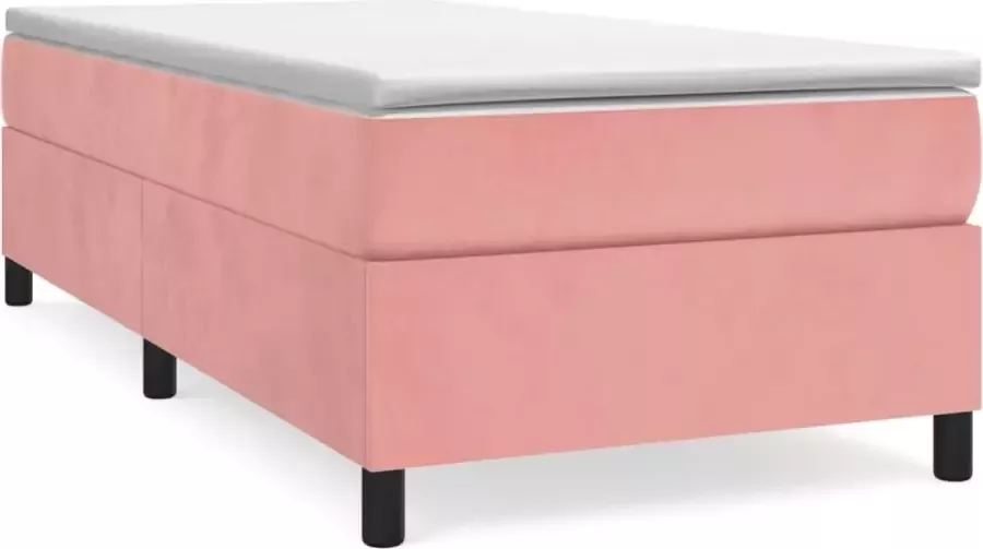 Dolce Vita La Boxspringframe fluweel roze 90x190 cm