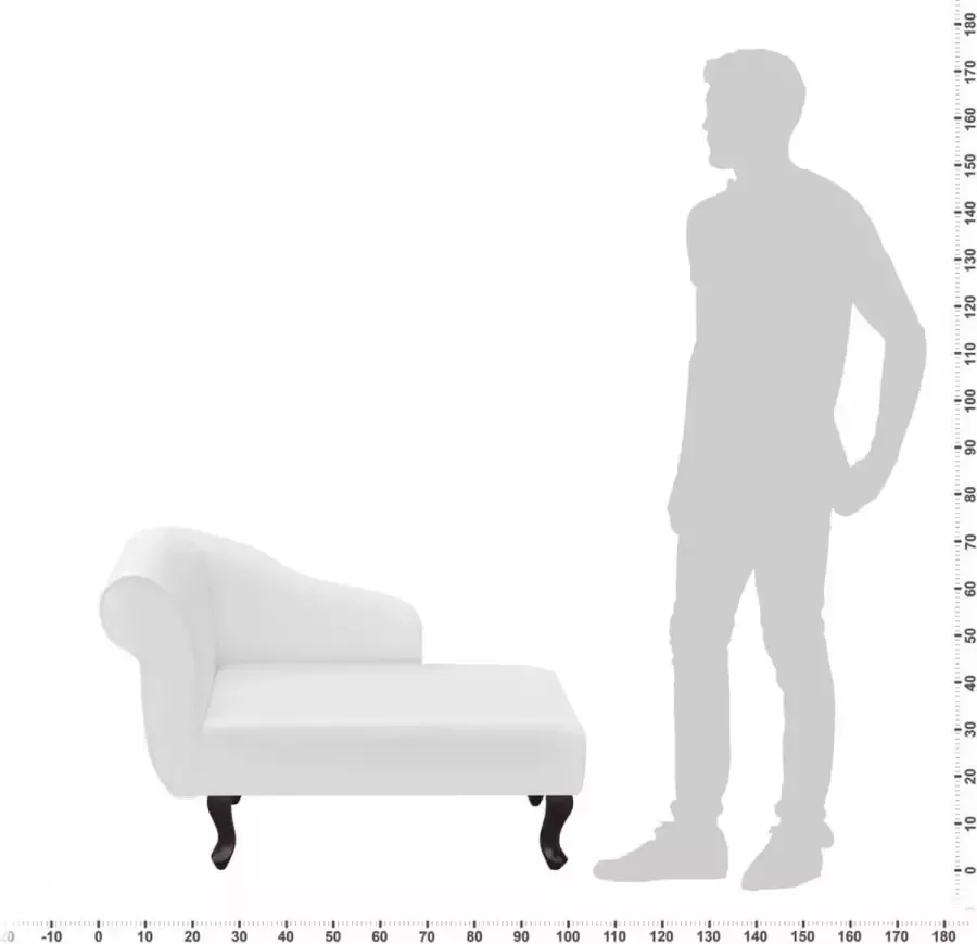 Dolce Vita La Chaise longue kunstleer wit