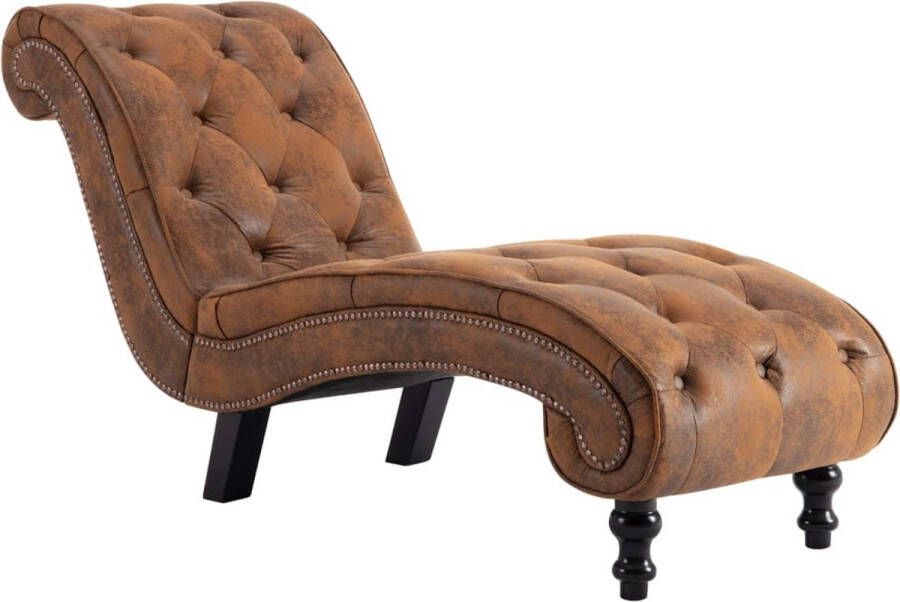 Dolce Vita La Chaise longue kunstsuède bruin