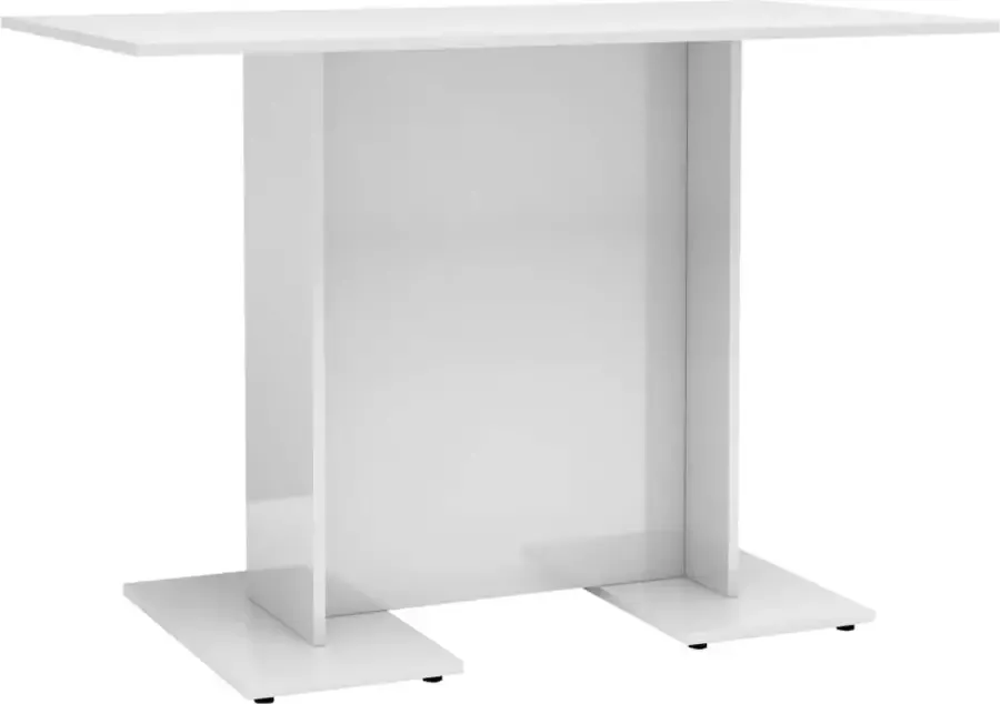 Dolce Vita La Eettafel 110x60x75 cm bewerkt hout hoogglans wit