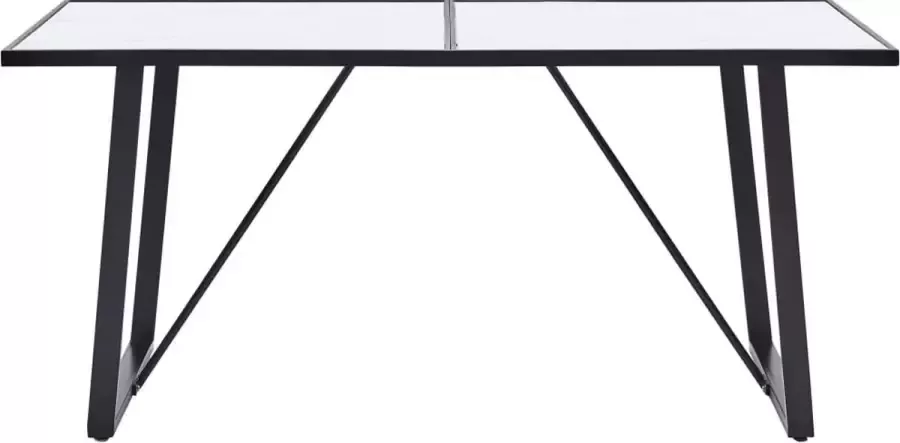 Dolce Vita La Eettafel 160x80x75 cm gehard glas wit
