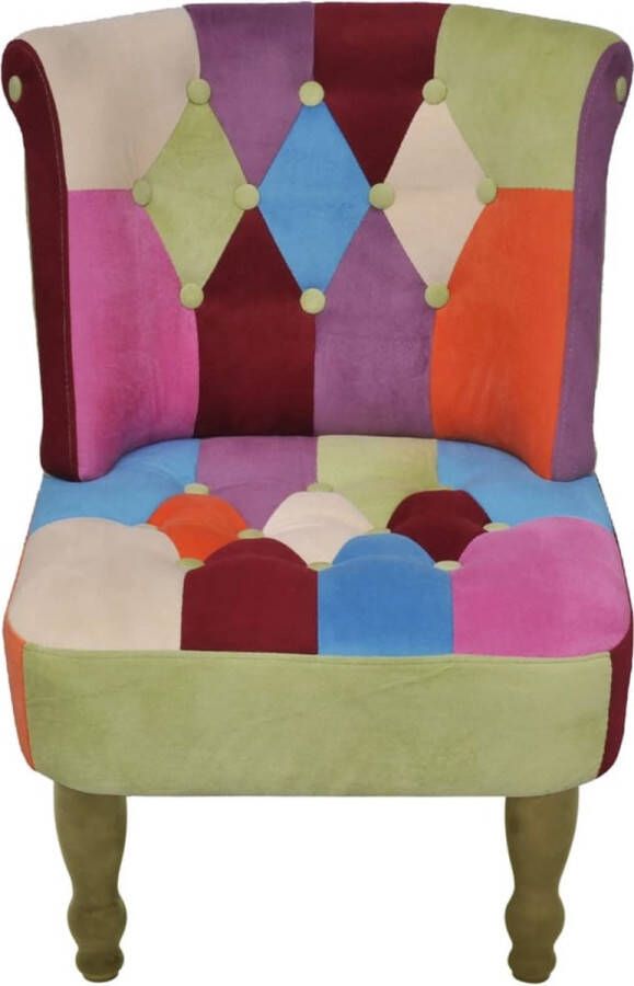 Prolenta Premium INFIORI Franse stoel met patchwork ontwerp stof