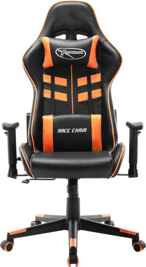 Dolce Vita La Gamestoel kunstleer zwart en oranje - Foto 4