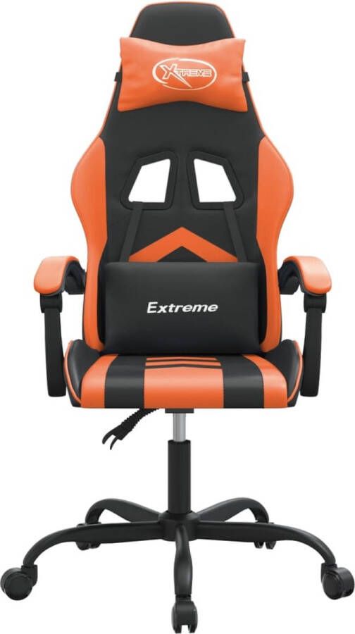 Dolce Vita La Gamestoel kunstleer zwart en oranje - Foto 2