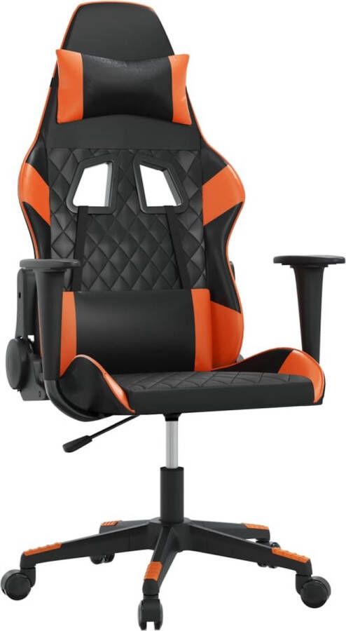 Dolce Vita La Gamestoel kunstleer zwart en oranje - Foto 3