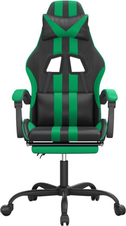 Dolce Vita La Gamestoel met voetensteun kunstleer zwart en groen - Foto 3