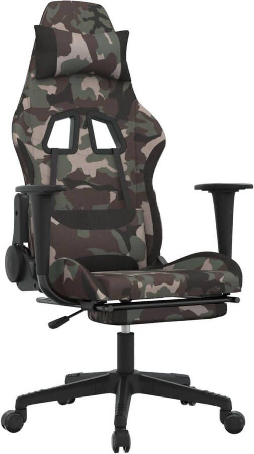 Dolce Vita La Gamestoel met voetensteun stof camouflage en zwart
