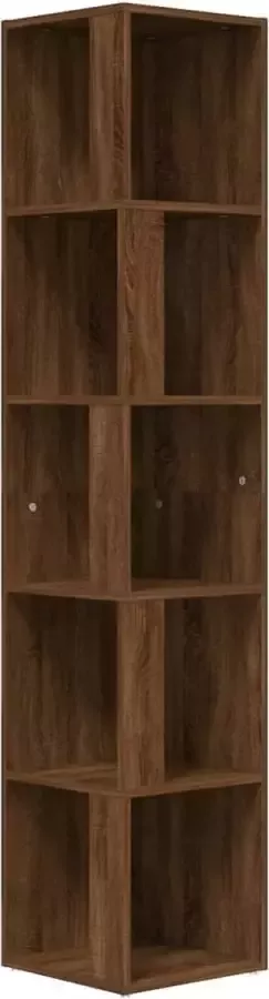 Dolce Vita La Hoekkast 33x33x164 5 cm bewerkt hout bruineikenkleurig