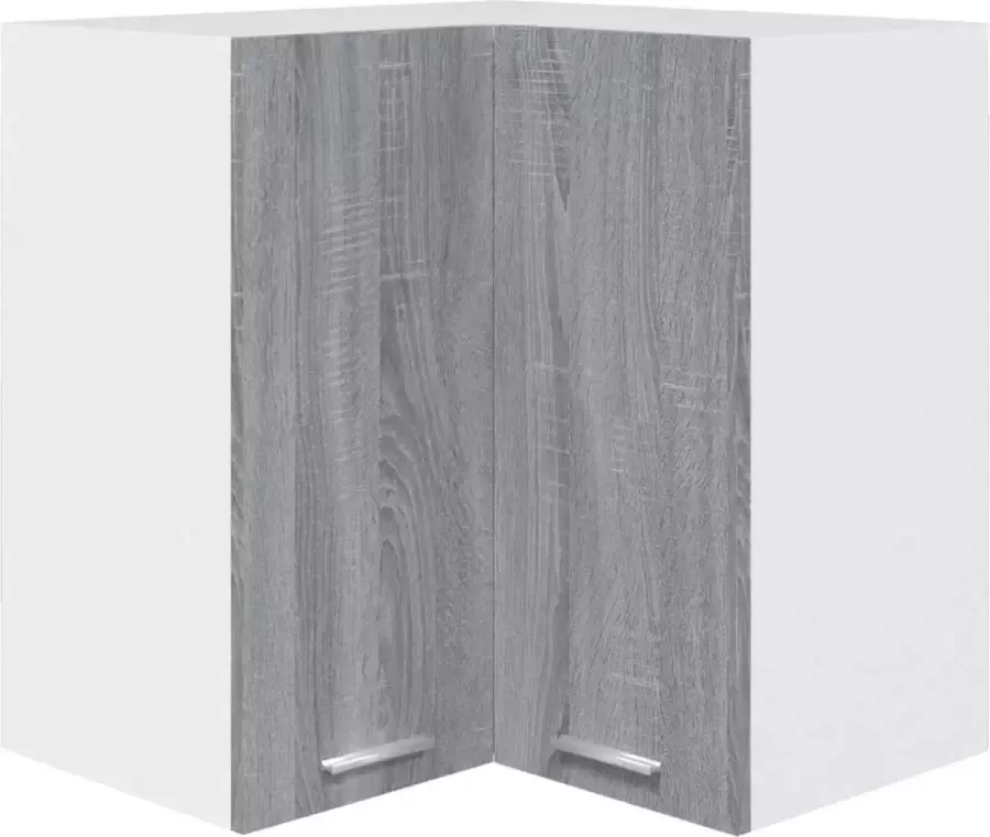 Dolce Vita La Hoekkast hangend 57x57x60 cm bewerkt hout grijs sonoma eiken