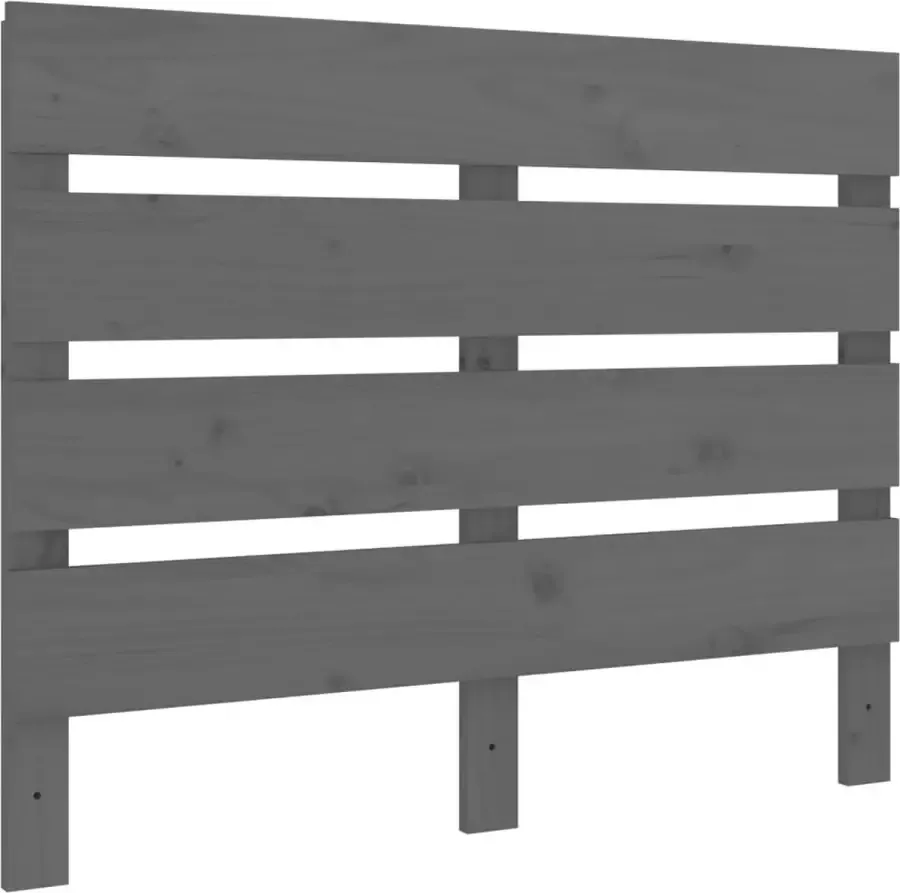Dolce Vita La Hoofdbord 100x3x80 cm massief grenenhout grijs