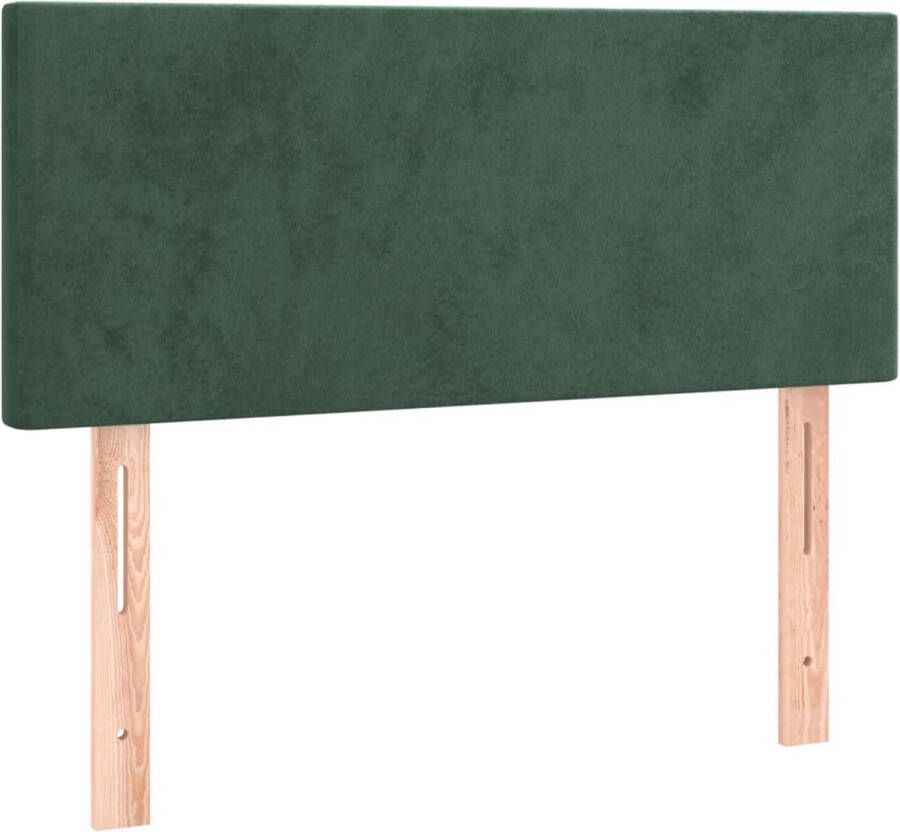 Dolce Vita La Hoofdbord 100x5x78 88 cm fluweel donkergroen