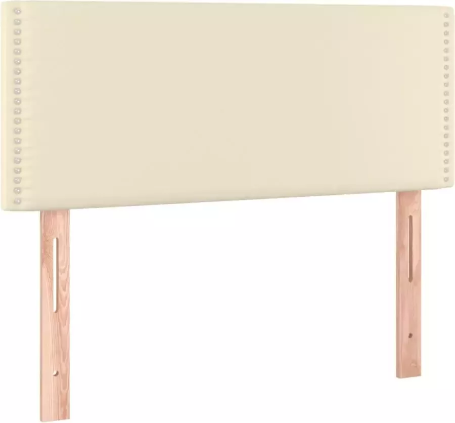 Dolce Vita La Hoofdbord 100x5x78 88 cm kunstleer crèmekleurig