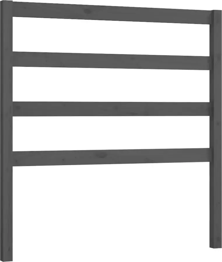 Dolce Vita La Hoofdbord 106x4x100 cm massief grenenhout grijs