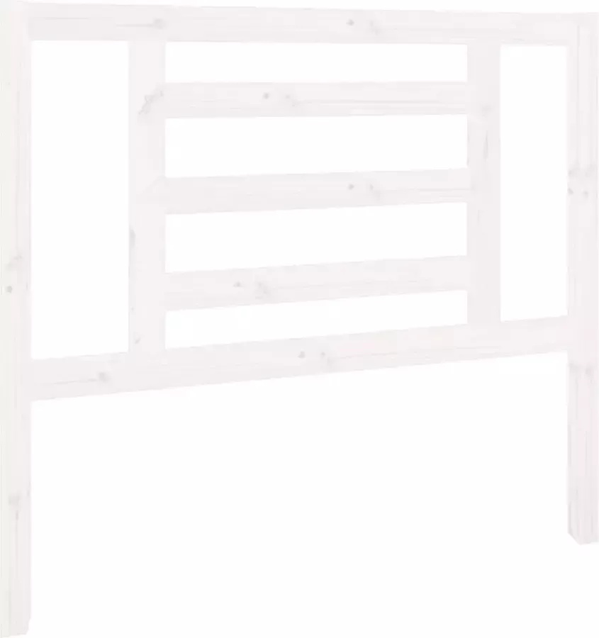 Dolce Vita La Hoofdbord 106x4x100 cm massief grenenhout wit