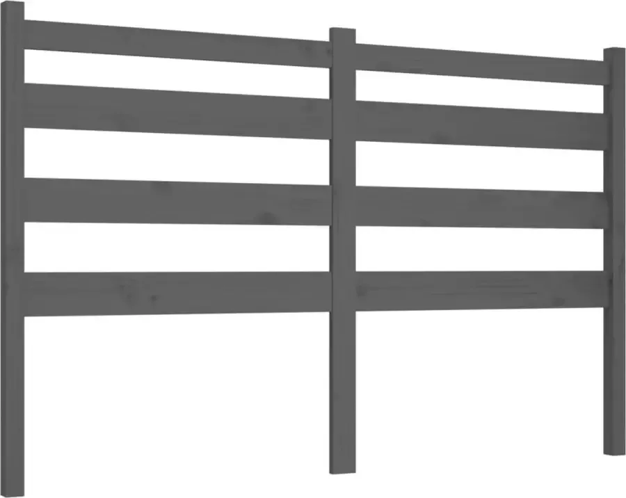 Dolce Vita La Hoofdbord 126x4x100 cm massief grenenhout grijs