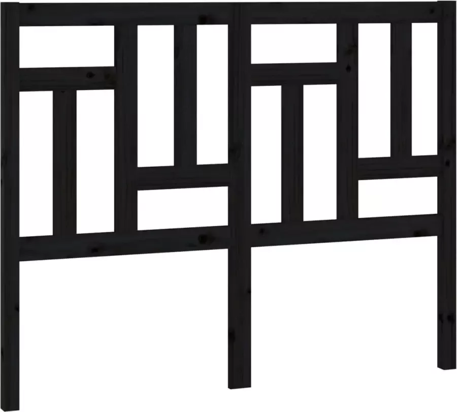 Dolce Vita La Hoofdbord 145 5x4x100 cm massief grenenhout zwart