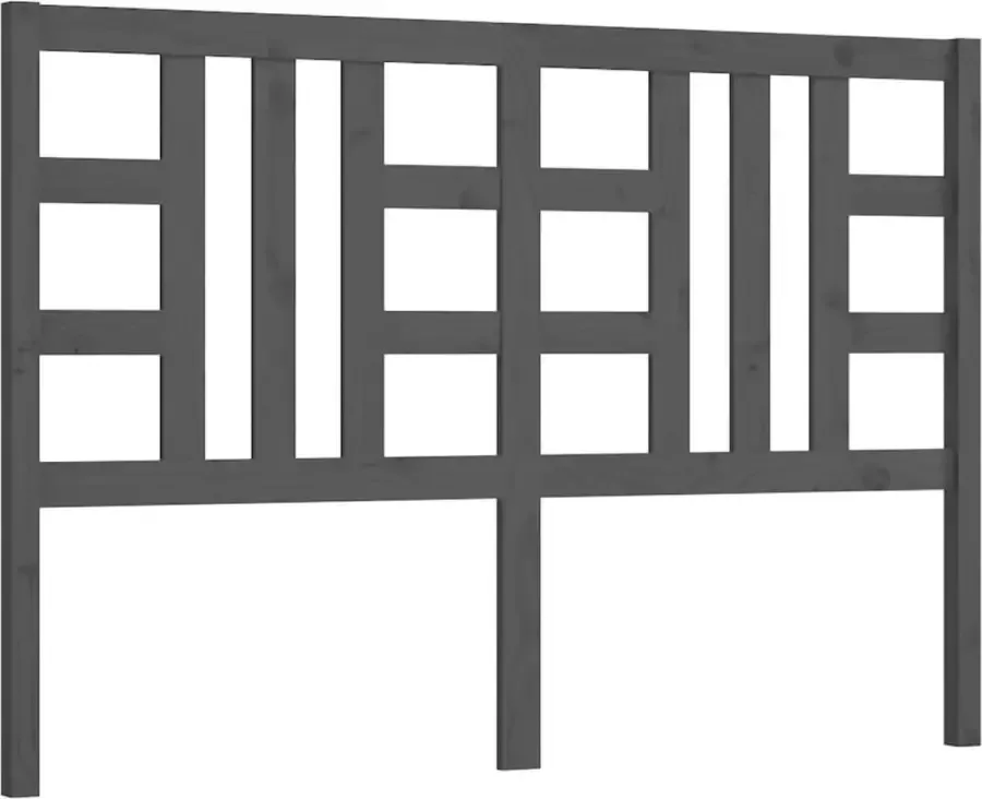 Dolce Vita La Hoofdbord 156x4x100 cm massief grenenhout grijs