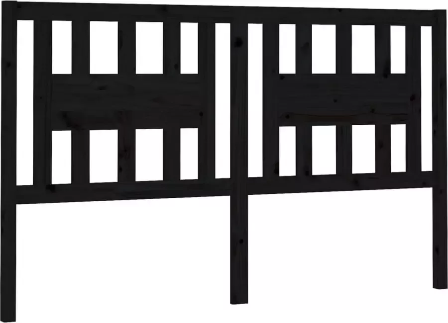 Dolce Vita La Hoofdbord 156x4x100 cm massief grenenhout zwart