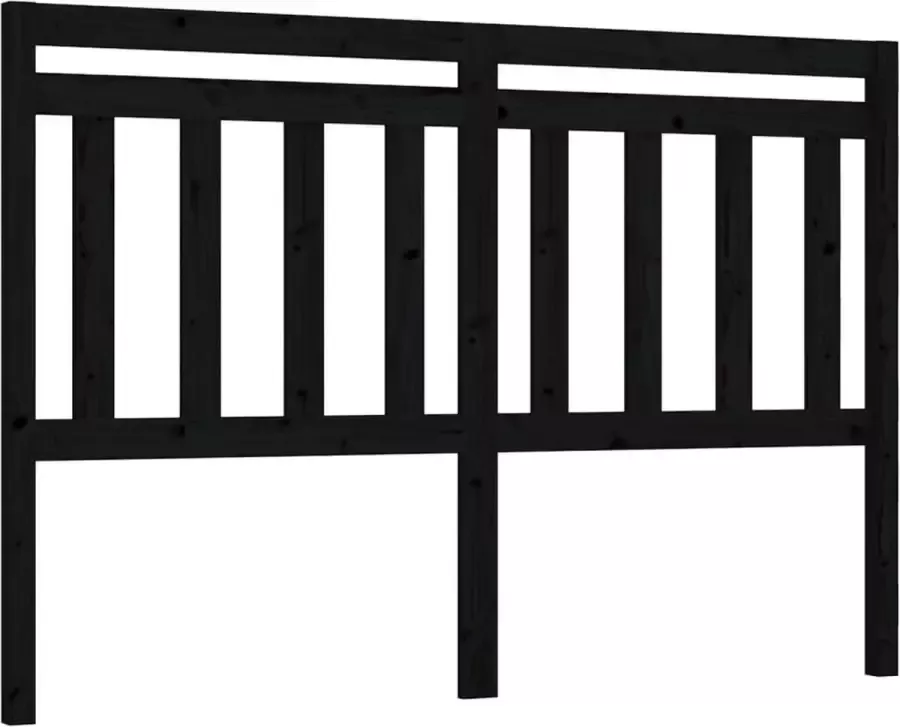 Dolce Vita La Hoofdbord 166x4x100 cm massief grenenhout zwart