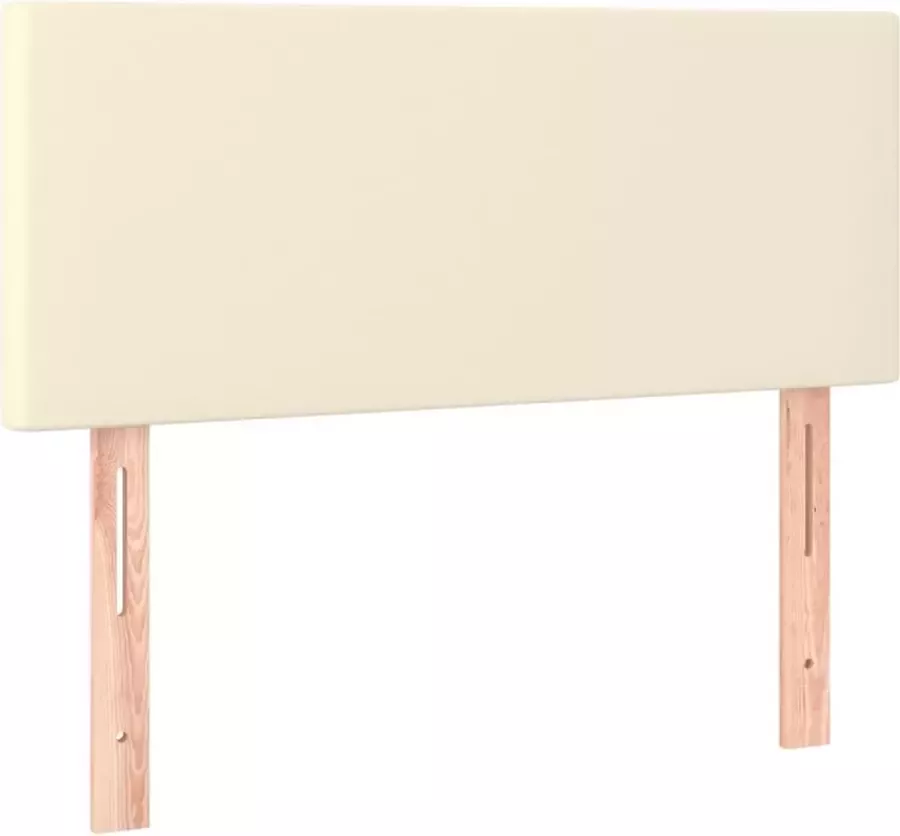 Dolce Vita La Hoofdbord 80x5x78 88 cm kunstleer crèmekleurig
