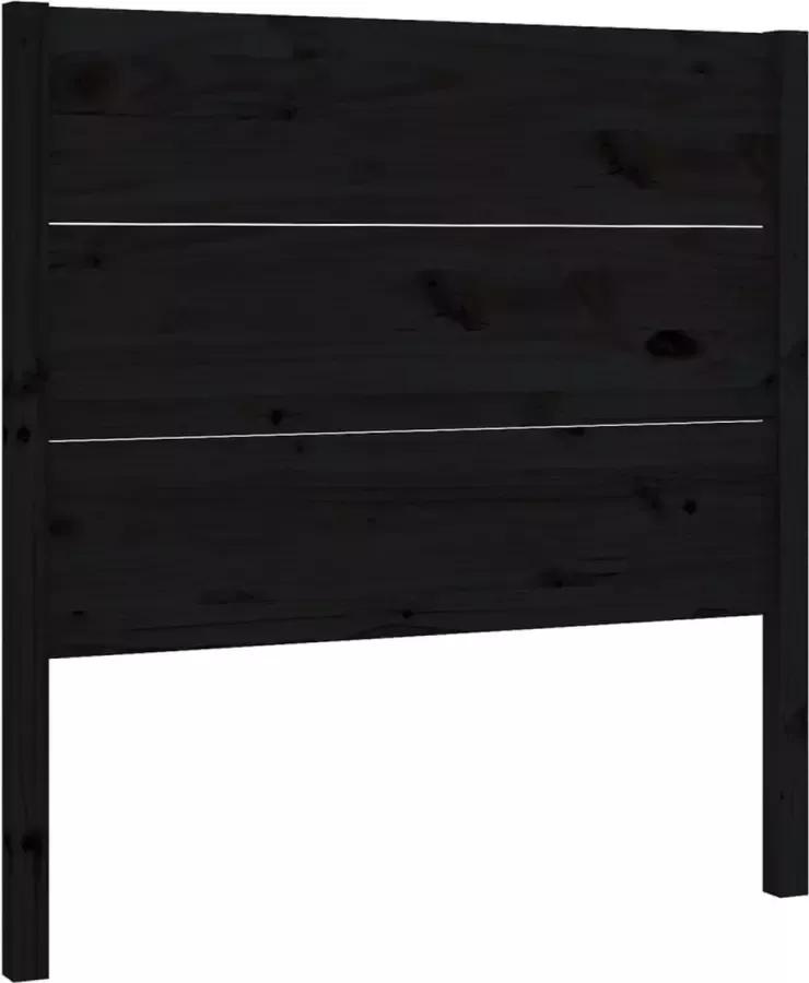 Dolce Vita La Hoofdbord 81x4x100 cm massief grenenhout zwart